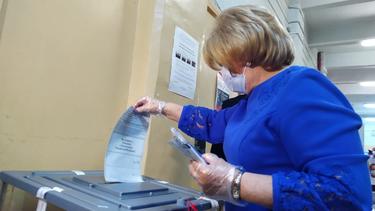 Уполномоченный по правам человека в Самарской области Ольга Дмитриевна Гальцова приняла участие в общероссийском голосовании