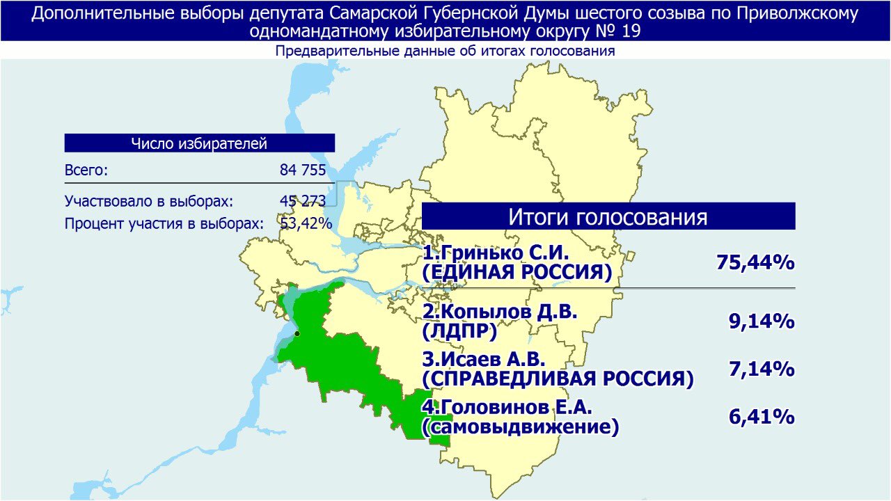 Список одномандатных округов на выборах