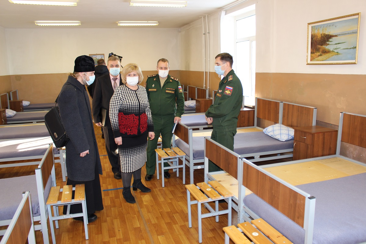 Посещение сборного пункта военного комиссариата Самарской области в г. Сызрань