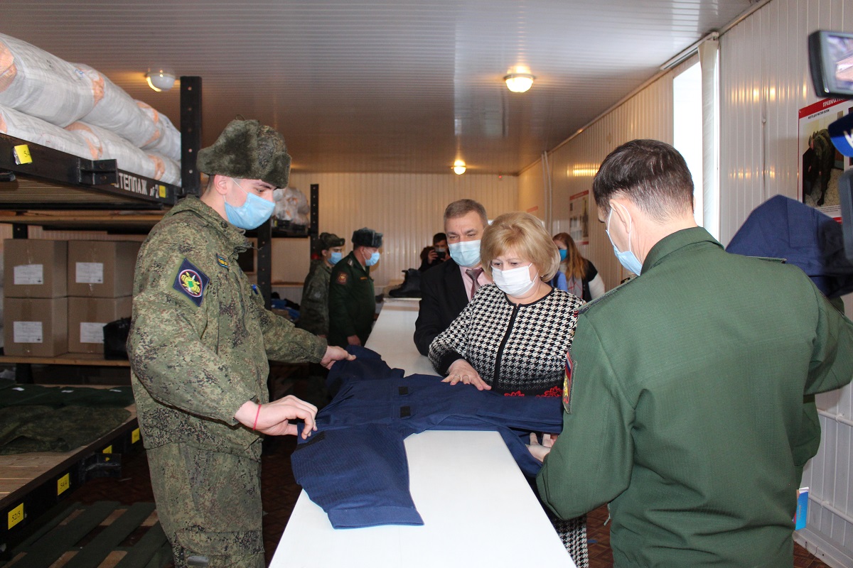 Посещение сборного пункта военного комиссариата Самарской области в г. Сызрань